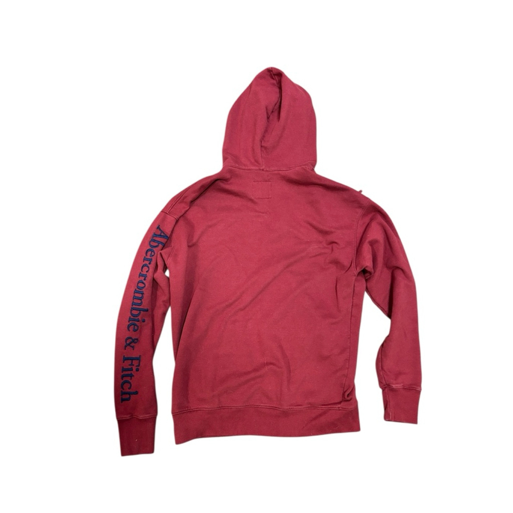 Men's Abercrombie & Fitch Red Full-Zip Hoodie S - Picture 3 of 6
